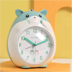 Alarm Clock Cute Hamster Shape Alarm Clock, Silent Table Clock with Night Light, Battery Powered, for Kids Birthday Gifts Smart Alarm Clock