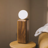 Smart Wooden Lamp, Minimalist Japandi Design, Voice & Touch Control