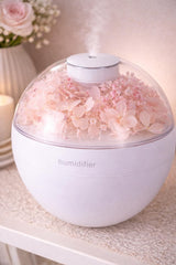 Floral Ultrasonic Humidifier | Quiet Bedroom Desk Diffuser | Decorative Flower Dome