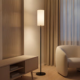 Floor Lamp, Smart Dimmable Light, Black Metal Rod, Color Changing Remote Control, Modern Home Decor