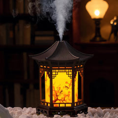 USB Mini Humidifier Night Light with Pagoda and Tortoise Design