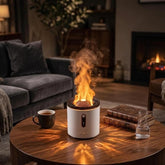 Volcano Humidifier & Flame Diffuser - Cozy Bedroom Decor, Stress Relief, Modern Desk Accessory