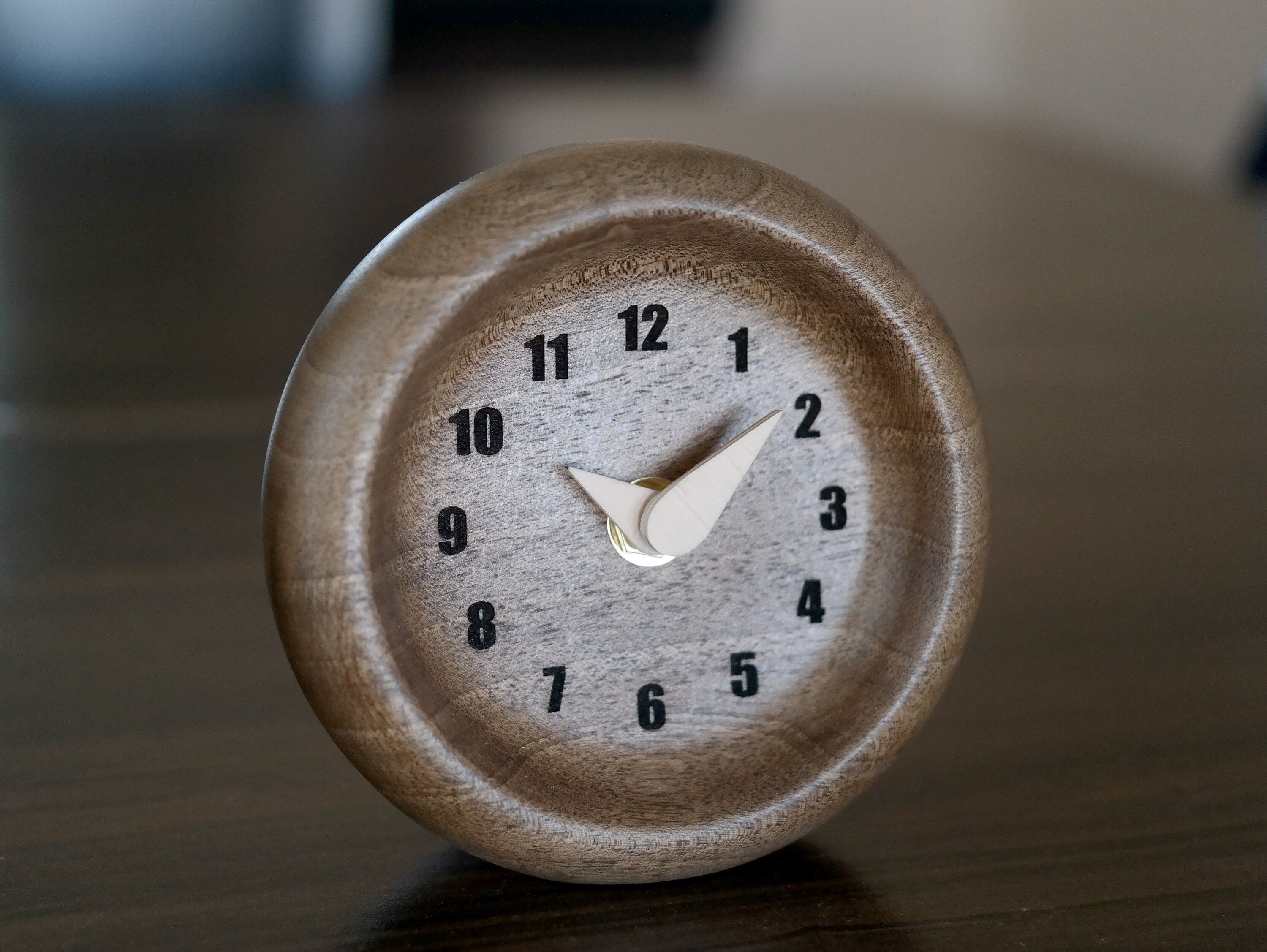 Walnut Wood Table Clock
