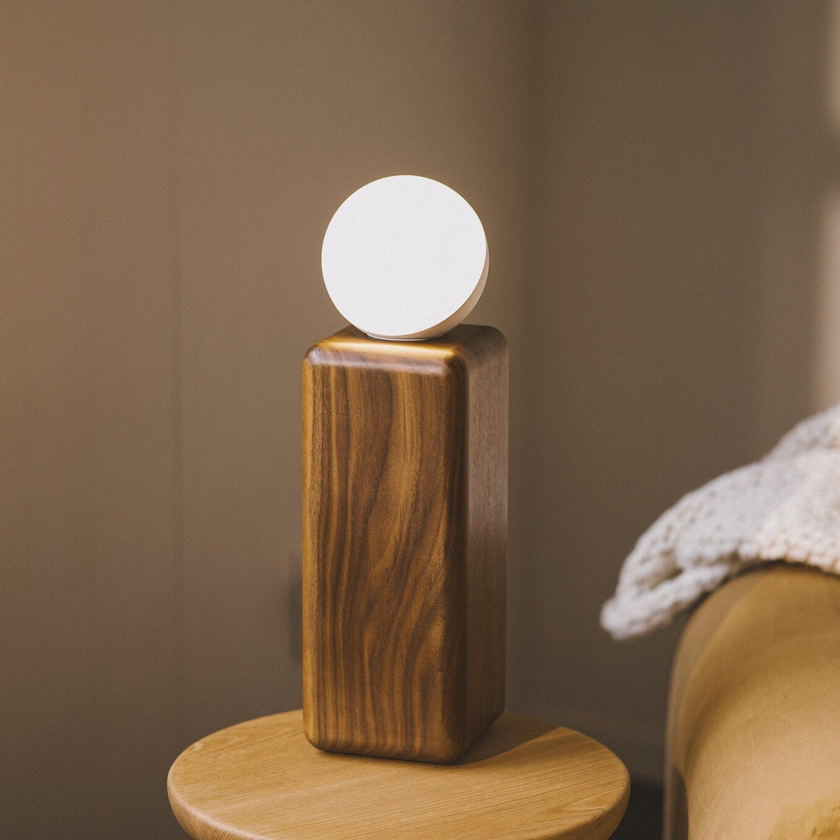 Smart Wooden Lamp, Minimalist Japandi Design, Voice & Touch Control