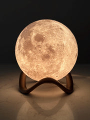 3D Printed Moon Lamp - PLA Plastic Night Light