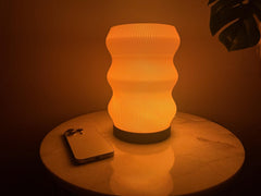 Wave Lamp - USB Powered - Dimmable - 15 Color Options - Modern Minimalist Design