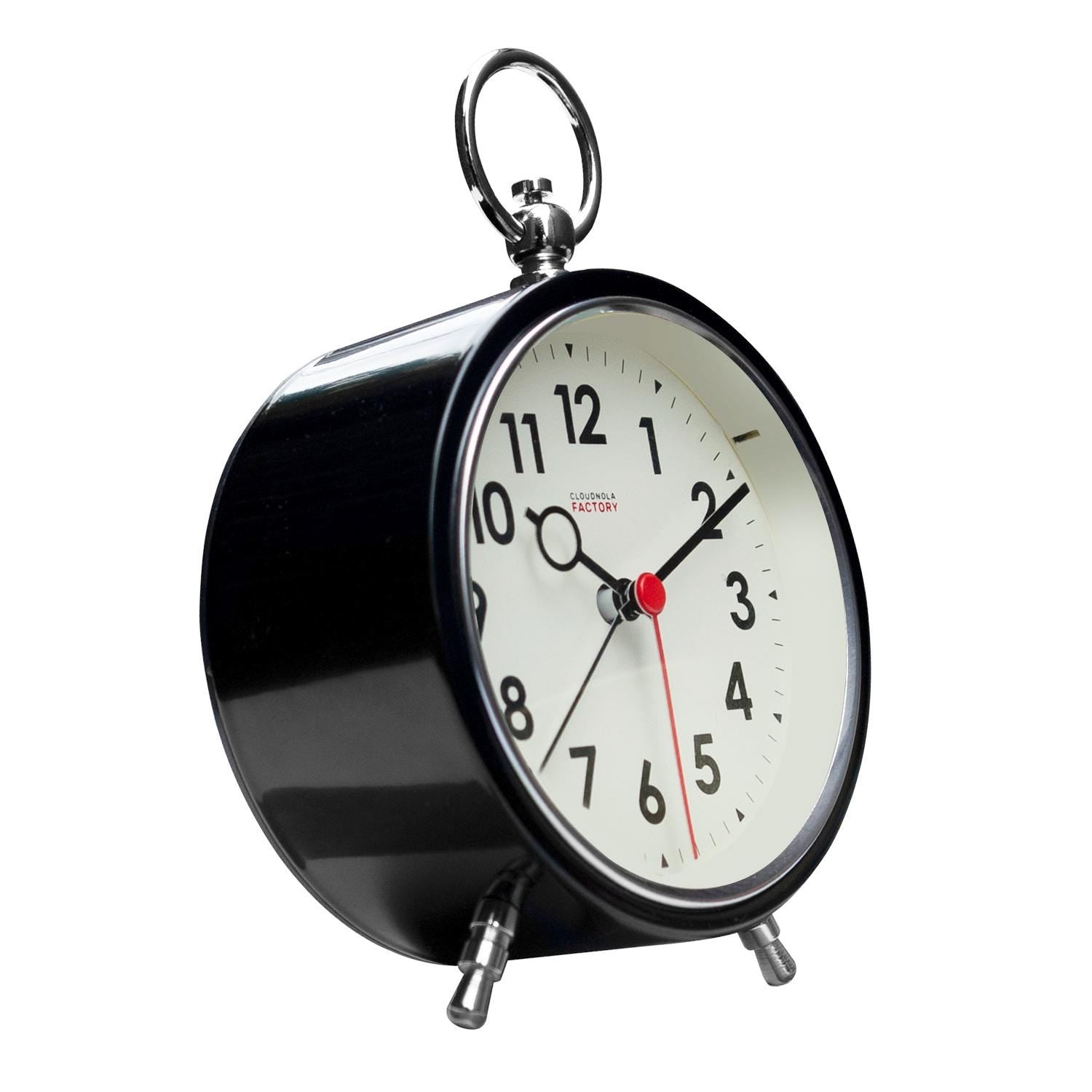 Black Metal Alarm Clock