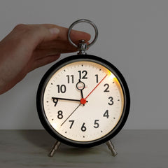 Black Metal Alarm Clock