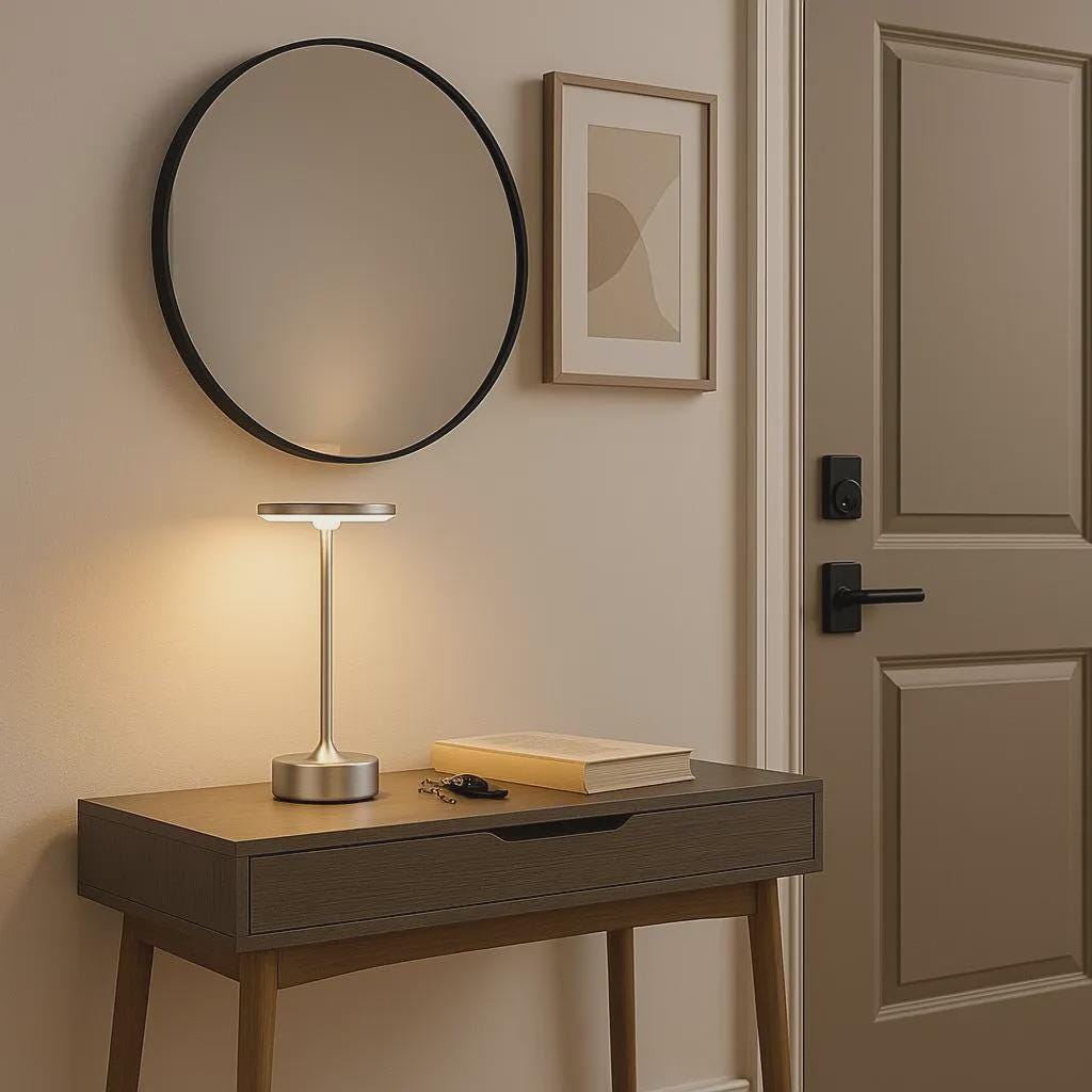 Touch LED Table Lamp – Dimmable, Rechargeable & Cordless Accent Light