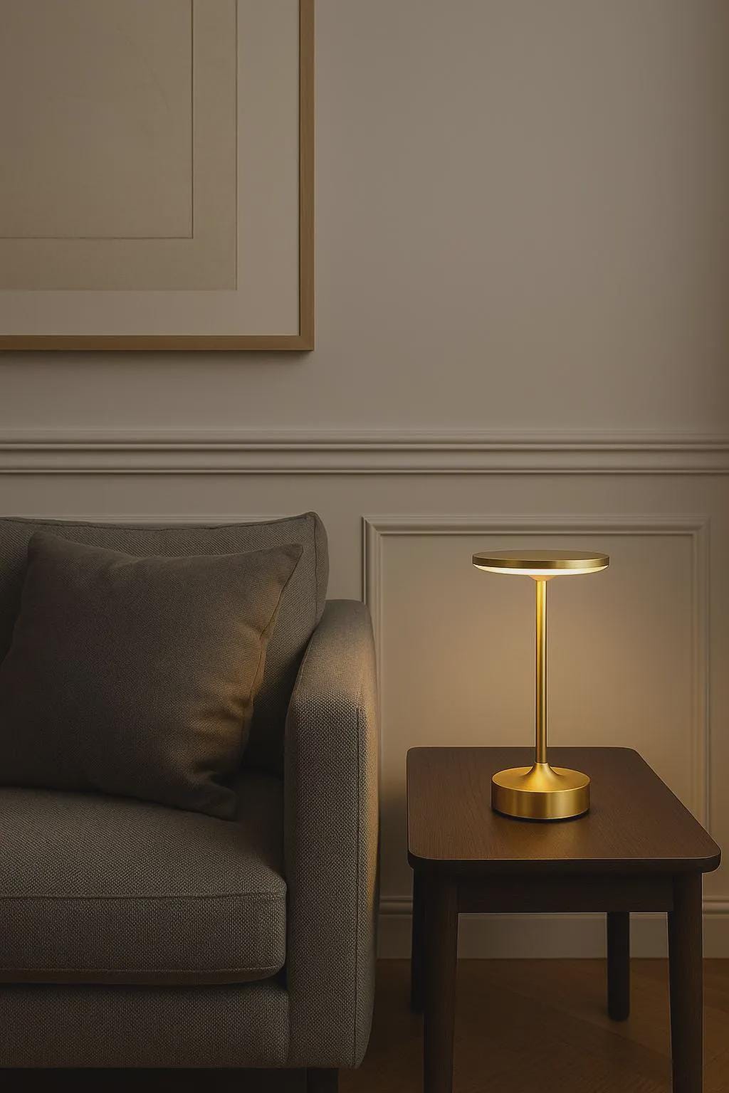 Touch LED Table Lamp – Dimmable, Rechargeable & Cordless Accent Light