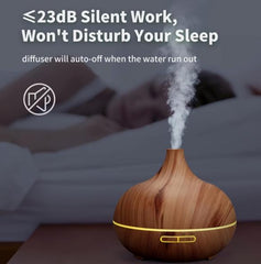 Ultrasonic Wood Humidifier Diffuser