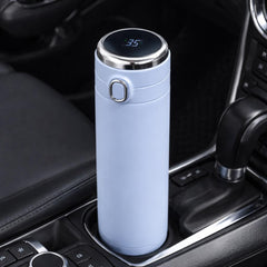 Smart Temperature Water Bottle 400ml, LED Thermos Travel Mug, Insulated Stainless Steel Bottle, Car Cup Holder Bottle, Gym & Travel Flask