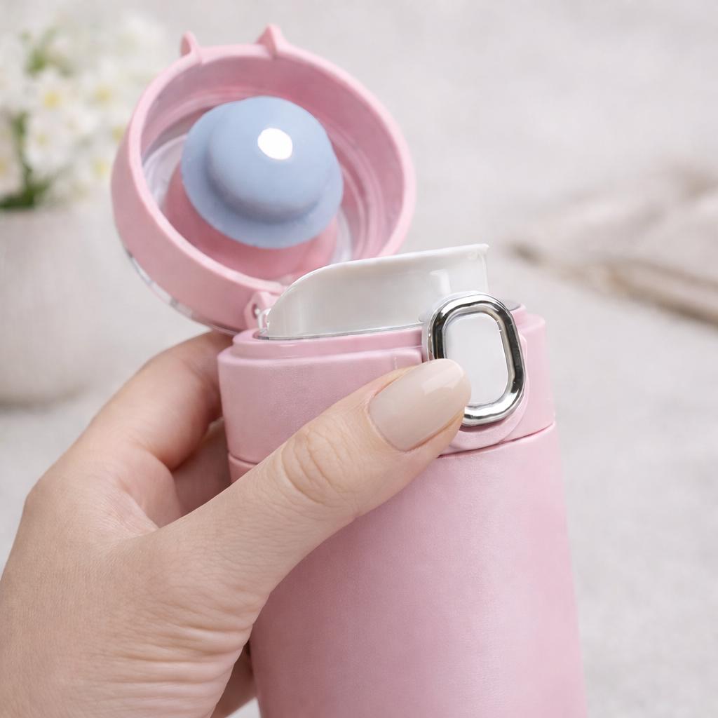 Smart Temperature Water Bottle 400ml, LED Thermos Travel Mug, Insulated Stainless Steel Bottle, Car Cup Holder Bottle, Gym & Travel Flask