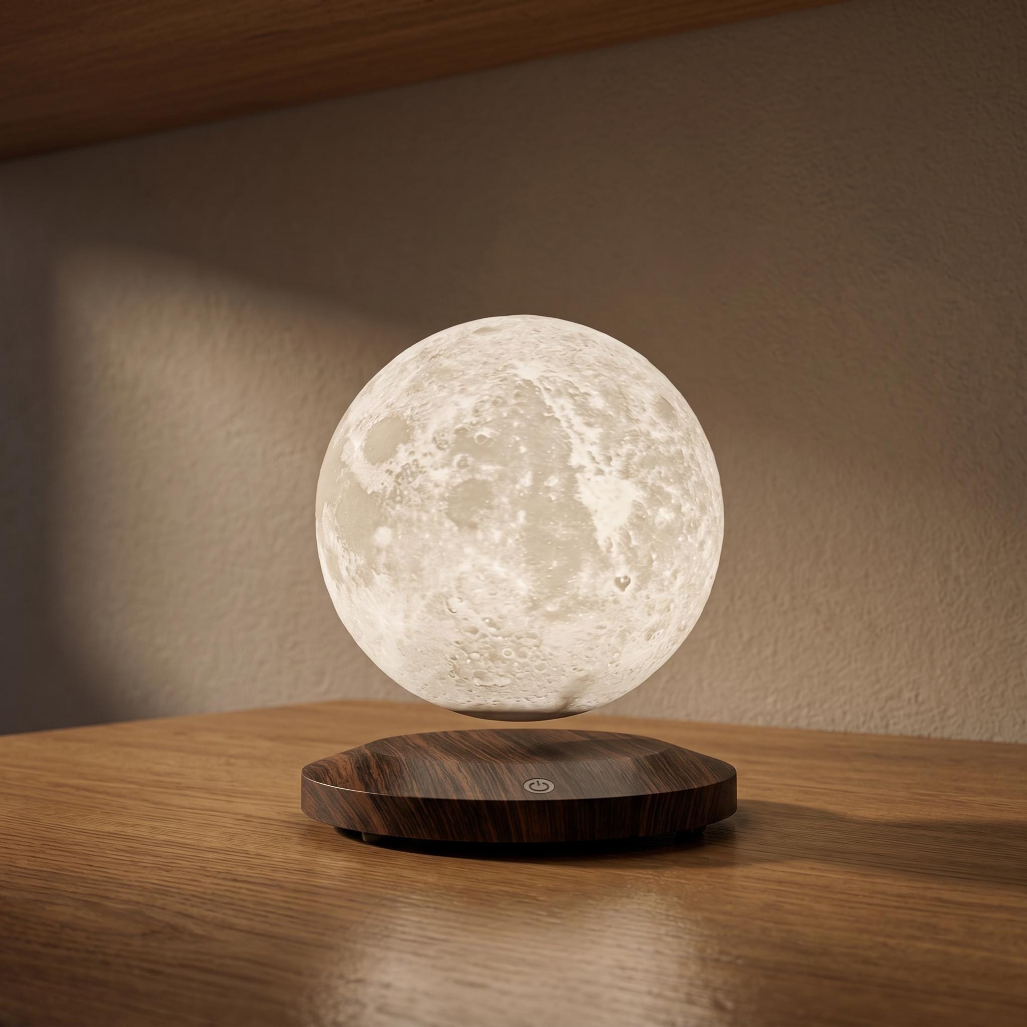 Magnetic Levitation Moon Lamp, Floating Moon Light, Levitating Lamp, Anti Gravity Lamp, Moon Night Light, Desk Ambient Lamp