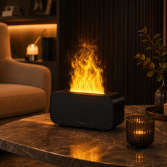 Flame Humidifier Lamp – Ambient Mist Light for Bedroom, Desk & Night Setup