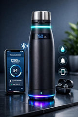 Smart Bluetooth Water Bottle with LED Display and Hydration Reminder