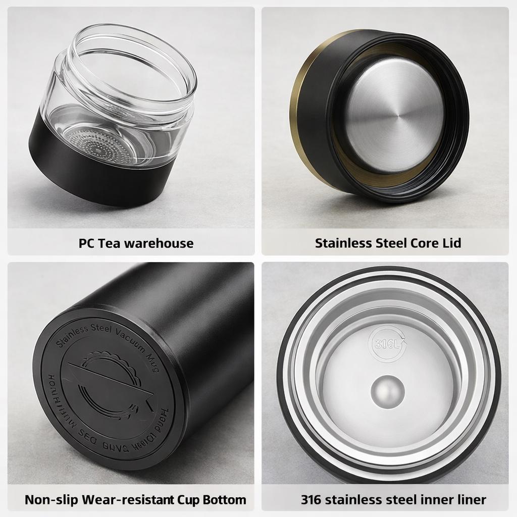 Stainless Steel Tea Thermos with LED Temperature Display