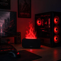 Flame Humidifier Lamp – Ambient Mist Light for Bedroom, Desk & Night Setup