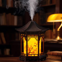 USB Mini Humidifier Night Light with Pagoda and Tortoise Design